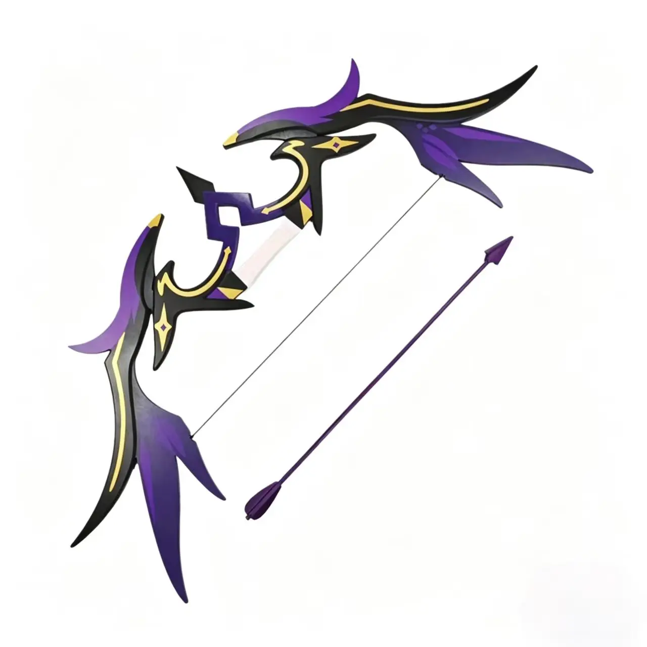 

Genshin Impact Bow Series Elegy for The End Thundering Pulse Game Peripherals Model Bamboo Cosplay Prop Craft Collection
