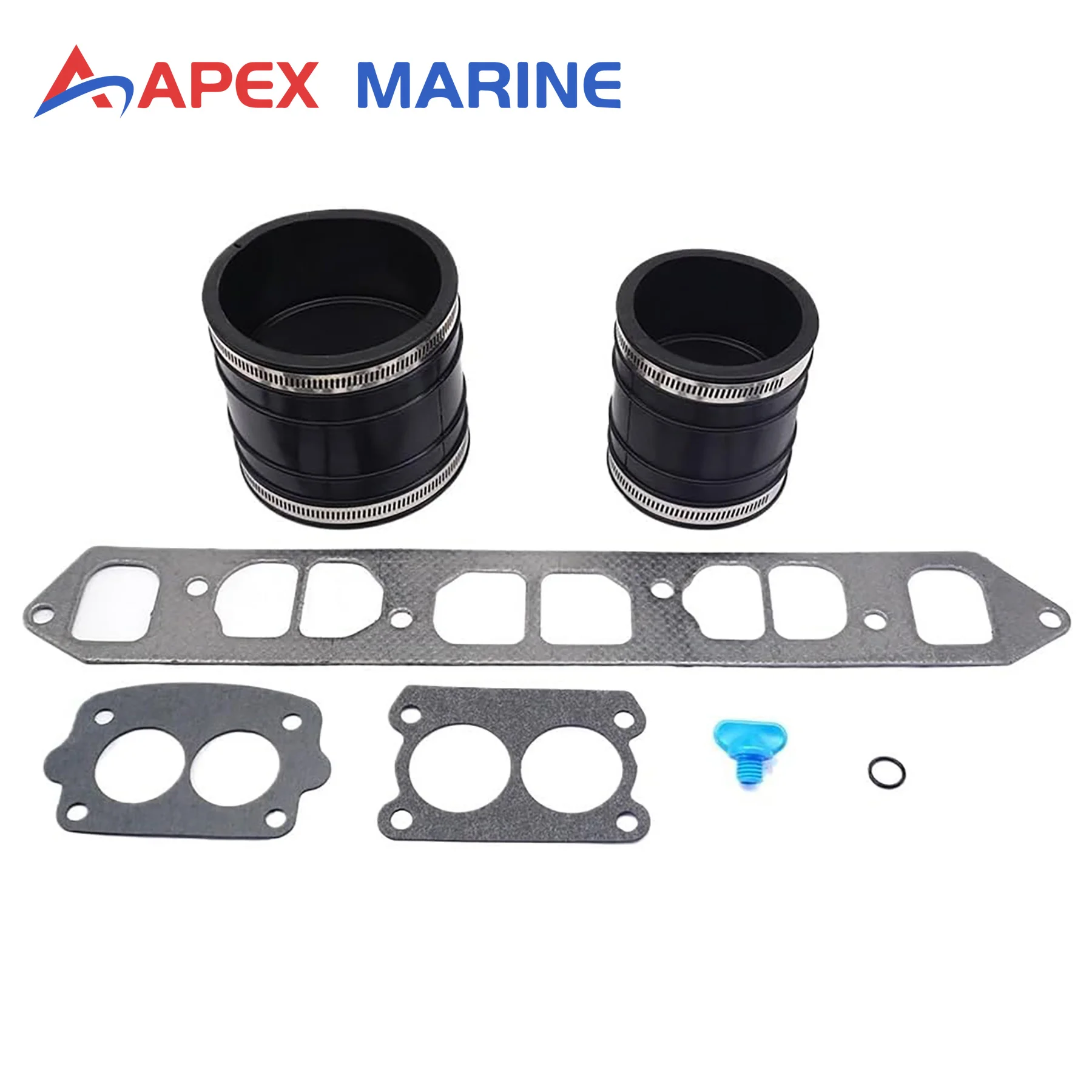 Exhaust Bellow Kit with Gasket 32-44348T Fits for Mercruiser 120/140 Inline 4 153/181 CID 4-Cyl Sterndrive Motor 32-90949T 96429