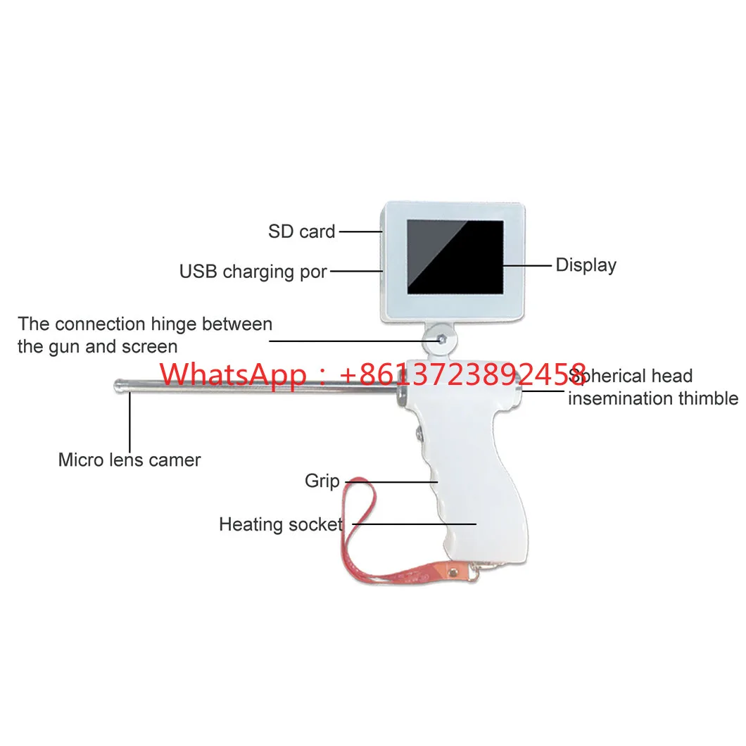 

Portable Veterinary Pet transcervical artificial insemination gun for animal Dog Pig cow