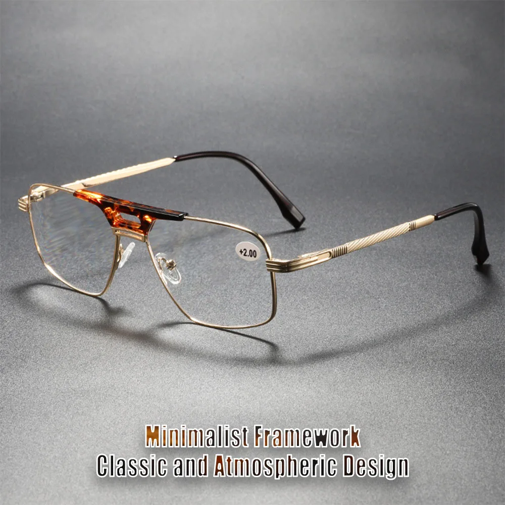 2025 neue Mann Frau Lesebrille Doppel BeamSpring Fuß Retro Anti-Blau Licht Leser Hohe Qualität Unisex Brillen Vielseitig