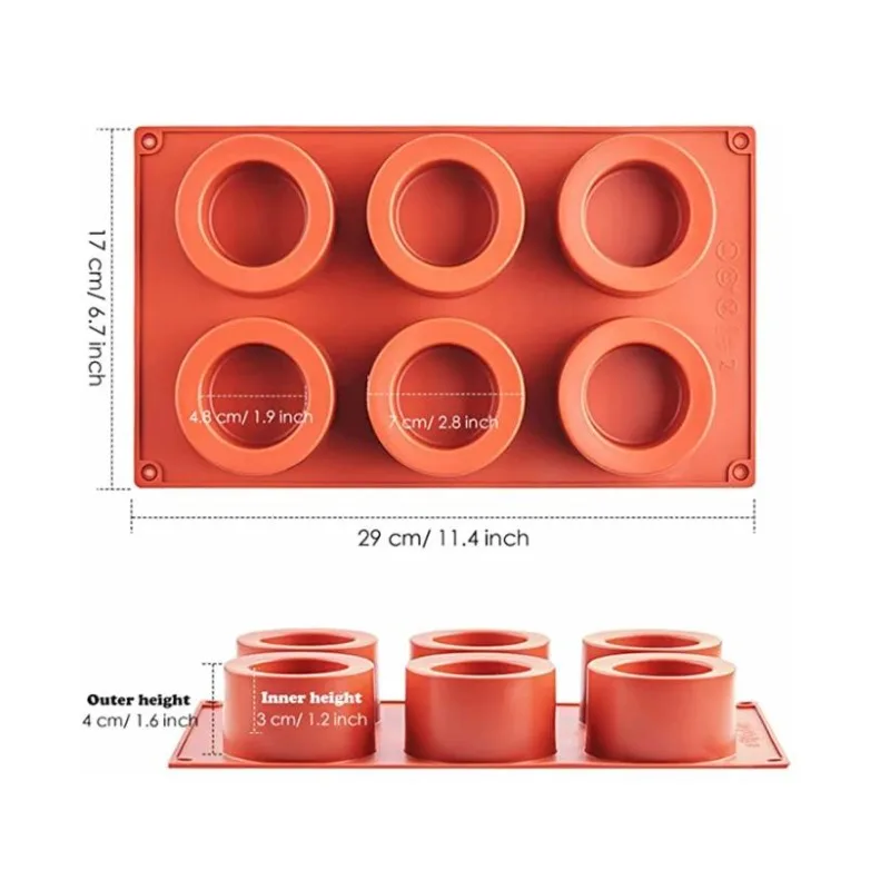 Runde Silikon-Kuchenform 3D-Backform für Mousse und Seifen, Küchenwerkzeuge, Kuchendekorationsform, Backform – Detail 2