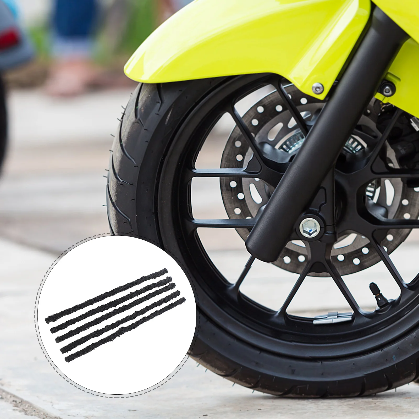 

5Pcs Tubeless Tire Plug Kit 200mm Rubber Repair Strip for Bike Motorcycle Cycling Accessories Rubber Repair String