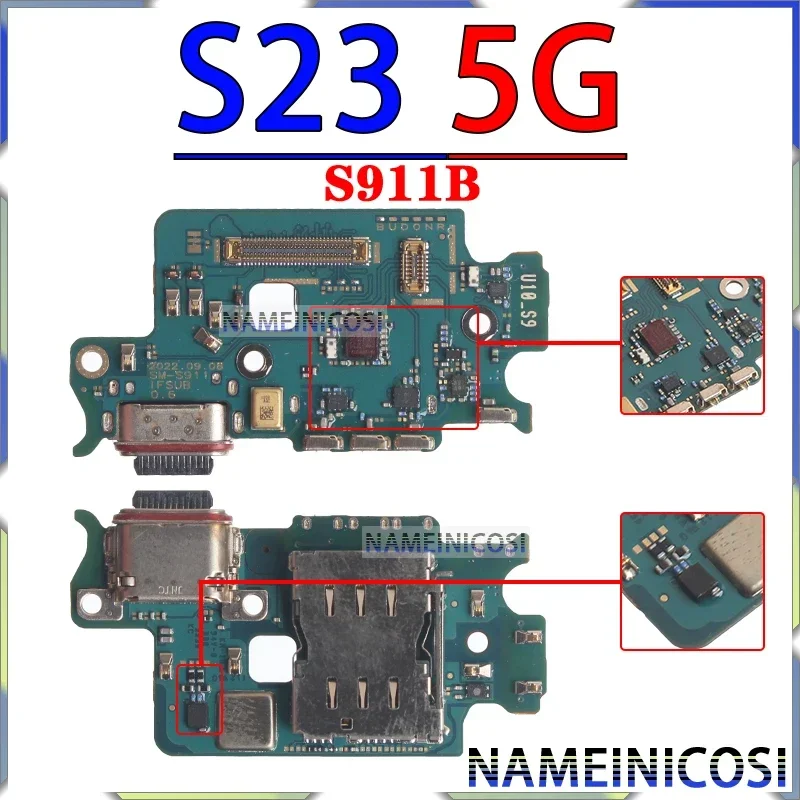 Usb Dock Charger Port for Samsung Galaxy S22 S23 Plus Ultra S901 S906 S908 S911 S916 S918 0 B U N Charging Board Module