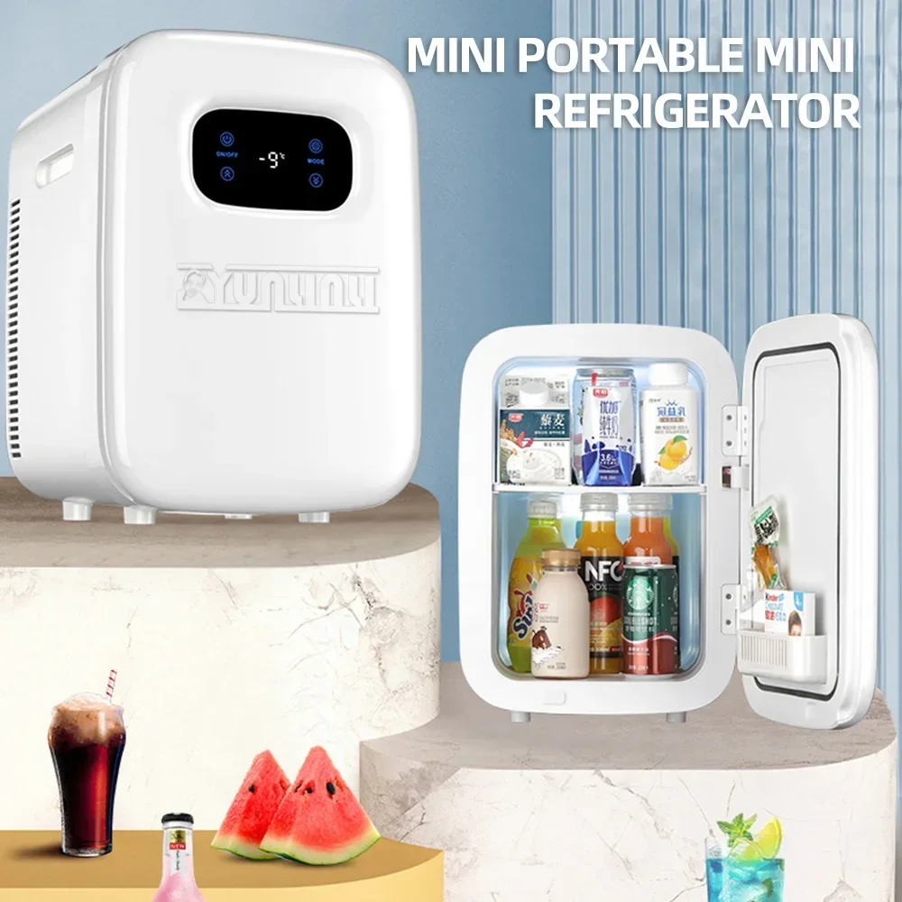 Mini réfrigérateur multifonction portable, réfrigérateur de voiture, beauté domestique, maquillage, réfrigérateur cosmétique, radiateurs de refroidissement à clics, 20l