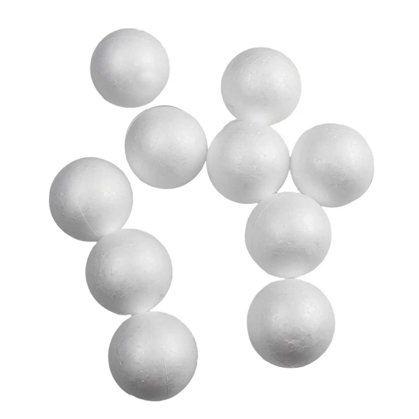 10pcs 50-100mm Party Solid Foam Ball Polystyrene Balls Round Tree Solid White Foam Ball For Family Party Birthday Wedding Decor