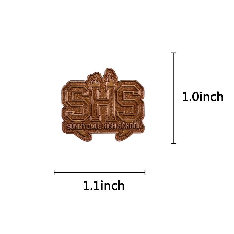 TV series Buffy the Vampire Slayer sunnydale high school symbol enamel pin brooch badge Backpack Collar Pins Jewelry