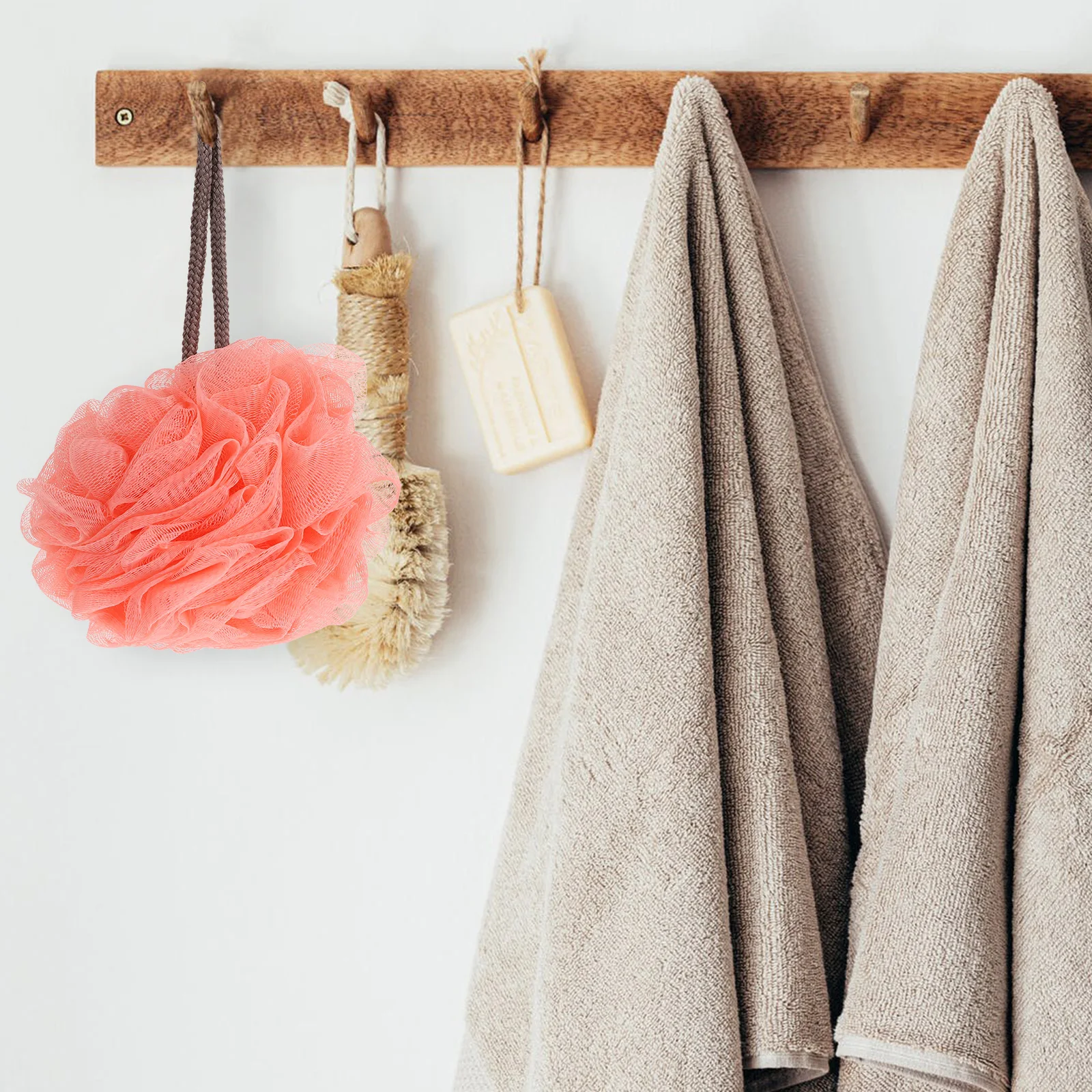 

4pcs Hanging Foaming Ball Bath Flower Supple Body Washing Tool Efficient Shower Gel Bath Scrubber Comfortable Environmentally