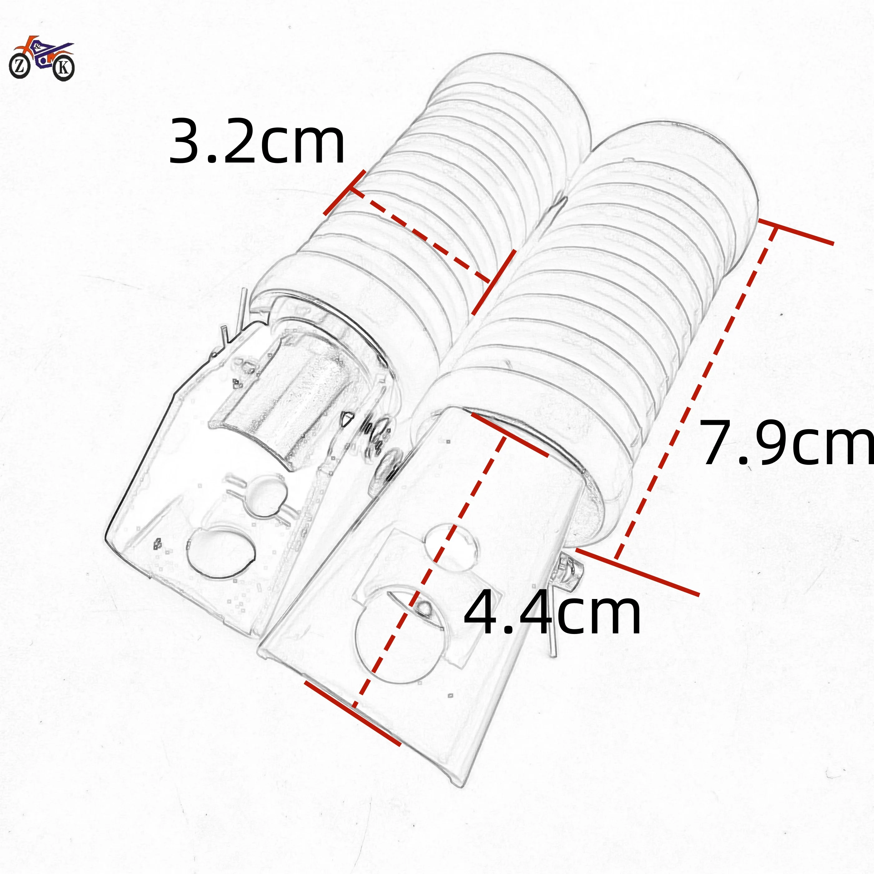 مسند قدم خلفي للدراجة النارية لسوزوكي Gn125 ، مساند أقدام للدراجة النارية ، مساند أقدام ، قطع غيار دواسات ، 2 من من 42 #2