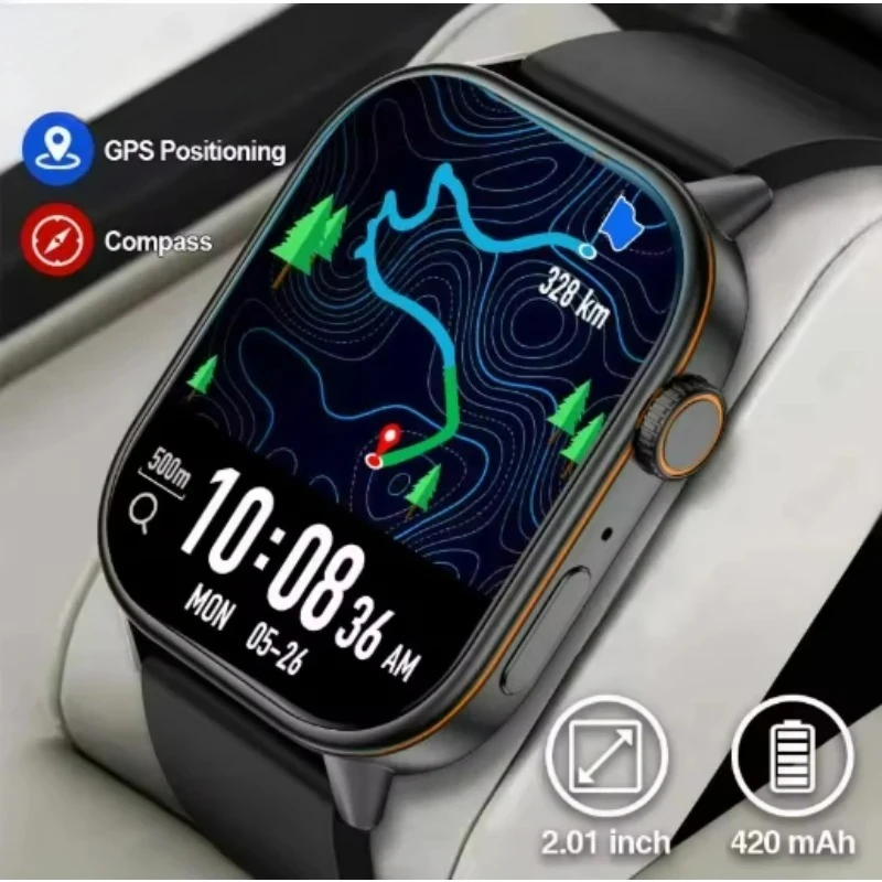 

НОВИНКА 2026 Встроенные 6-звездочные GPS-позиции Смарт-часы для женщин 2,01-дюймовый AMOLED HD-экран IP68 Водонепроницаемые спортивные браслеты для женщин