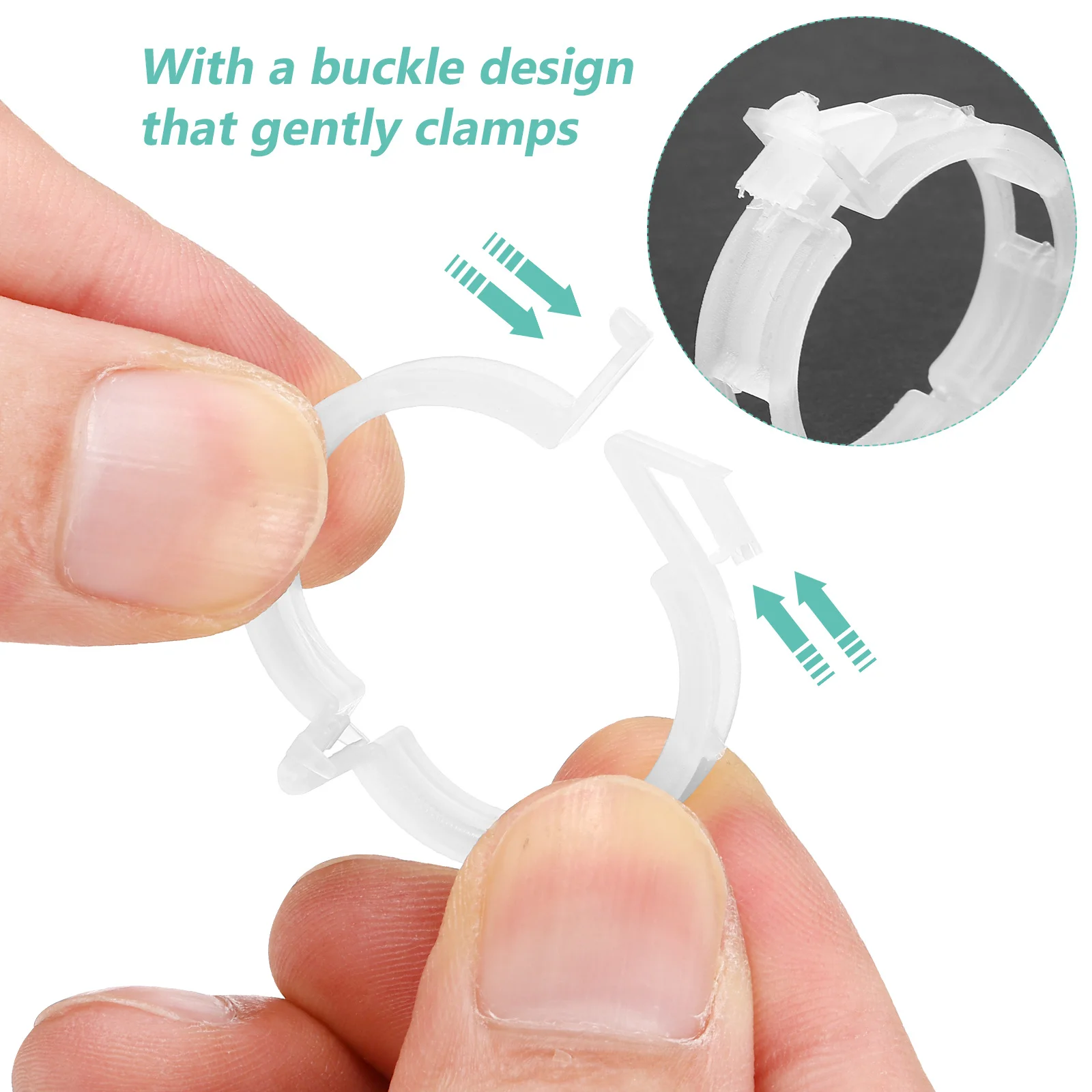 200 قطعة مقاطع دعم النبات مشبك بلاستيكي حديقة تعريشة أصحاب لتسلق الطماطم الخضروات السنانير مقاطع النبات