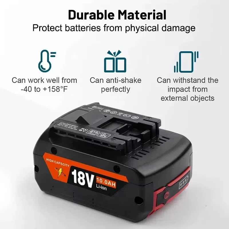 Batterie ricaricabili da 18 V 🔋 Per prestazioni BOSCH 18V ⚡ Batteria LITHIUM-ION GDS250-Li GSR180-Li GKS185-Li GWS180-Li GSB185-Li 🔥