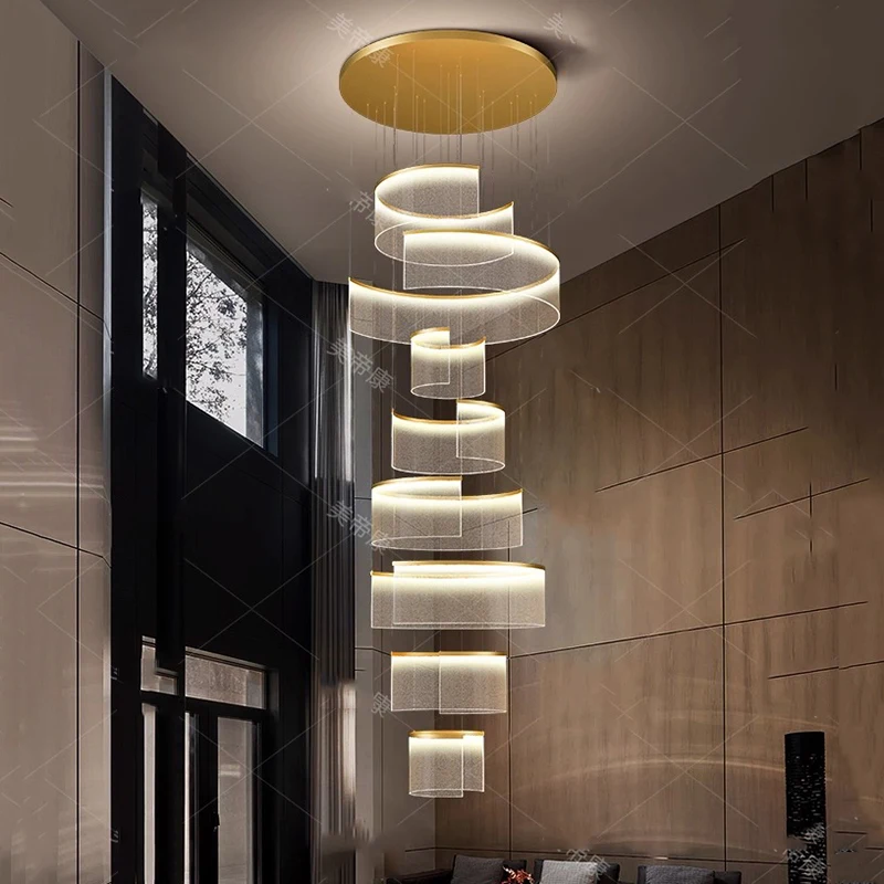 

Nordic home decoration, stair chandelier, living room and dining room Pendant lights, ceiling light, indoor lighting