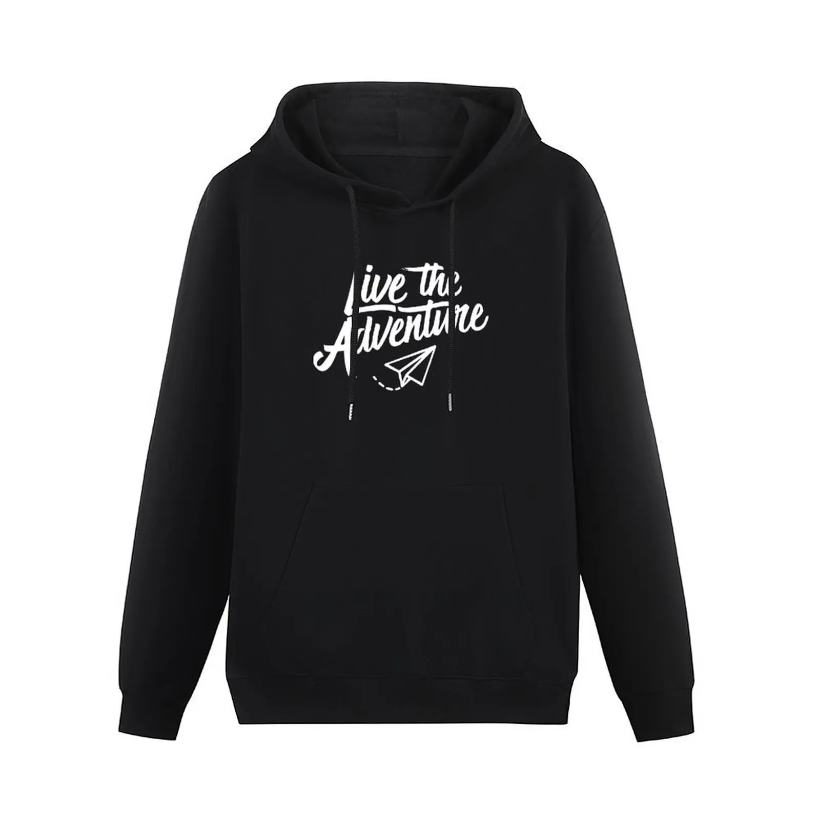 Live the Adventure White Text Pullover Hoodie hooded shirt korean style clothes men clothes korean autumn clothes new in hoodies