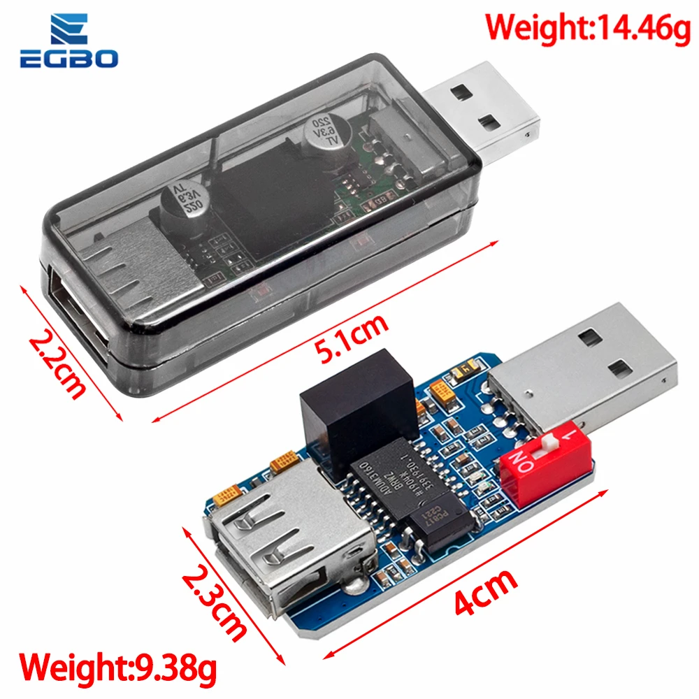 1~3PCS EGBO 1500V ADUM3160 Digital Signal Audio Power Isolator USB to USB audio signal isolator 12Mbps 1.5Mbps