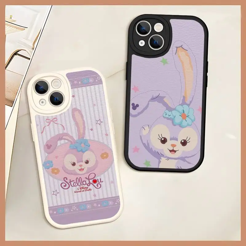 Disney Stella Lou Phone Case For IPhone 11 13 12 14 Pro Max Mini Xs X Xr 7 8 Plus SE2020 Silicone Soft Leather Texture Cover