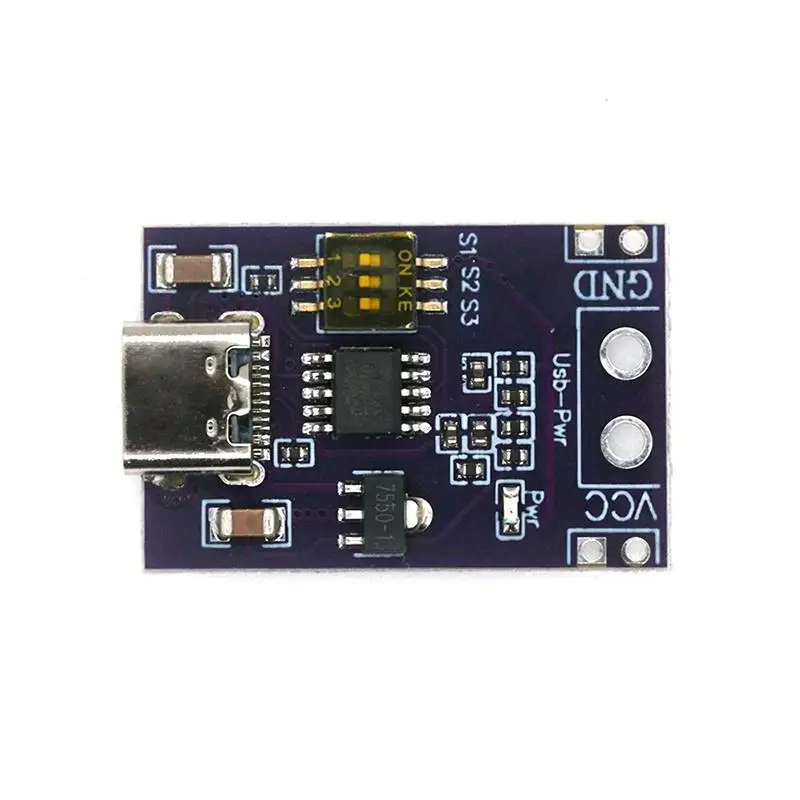 PD Trigger Module Type-C 5V 9V 12V 15V 20V Adjustable Decoy 100W Plug And Play No Soldering For Fast Charging DIY Electronics