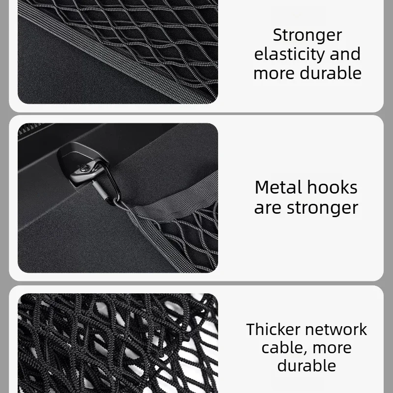 

Interior Supplies Car Accessories For Chery ICAUR V27 Trunk Mesh Pocket Fixed Trunk Luggage Storage Storage Box Accessories