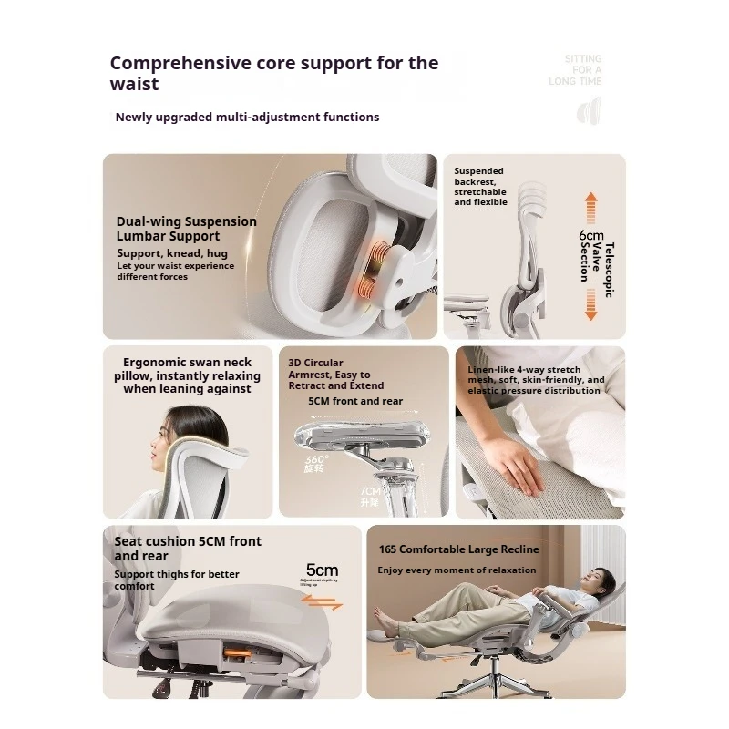 

Эргономичное офисное кресло для ПК, игровое кресло, дизайнерское кресло для геймеров, компьютерное кресло для отдыха