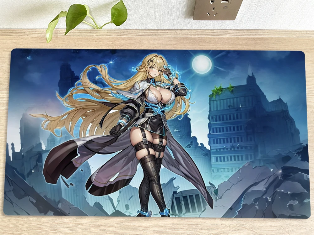 

YuGiOh Custom Playmat Exosister Elis TCG CCG Mat Trading Card Game Mat Mouse Pad Table Gaming Play Mat Mousepad Free Bag