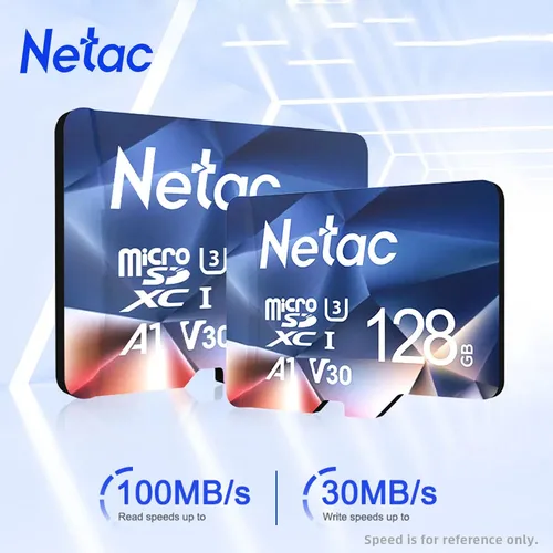 Tarjeta SD Netac, tarjeta de vídeo de 32gb y 64gb, Micro SD, 128gb, 256gb, 512gb, A1, V30, U3, C10, tarjeta de memoria Flash para cámara 4K
