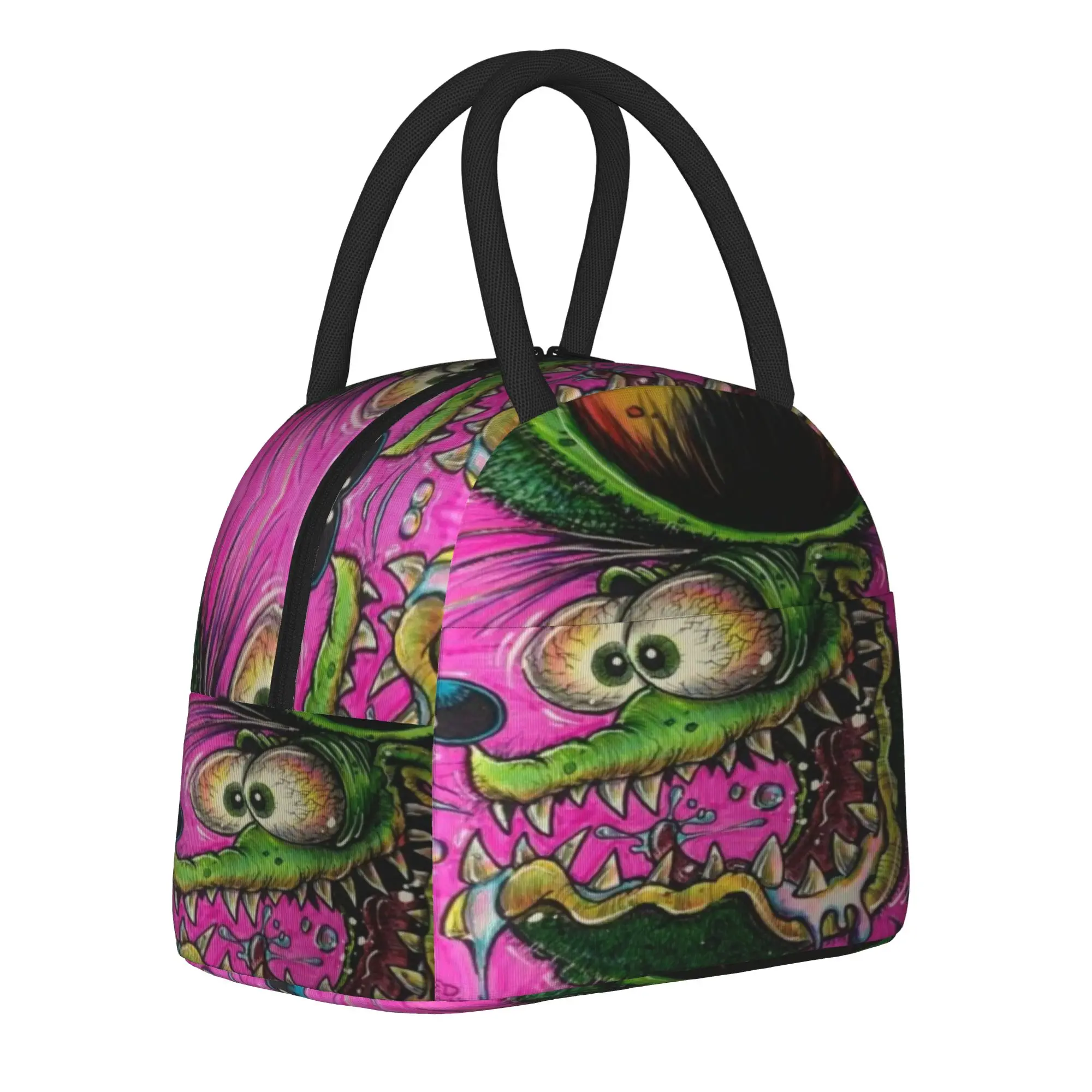 Insulated Lunch Boxes Rat Fink Merch  Lunch Food Box Multifunction Cooler Thermal Bento Box For Outdoor