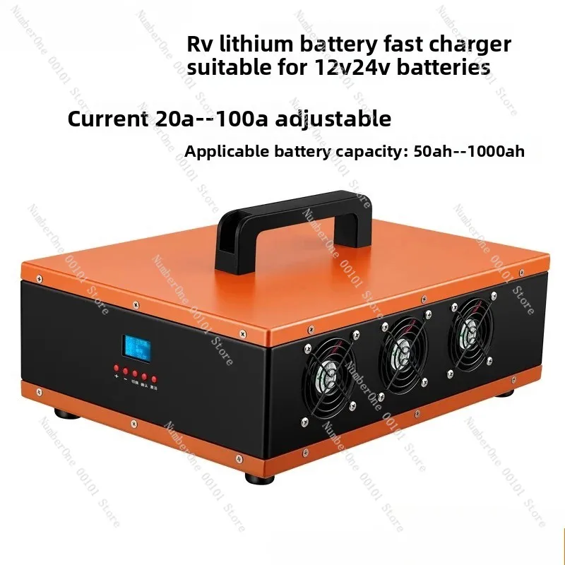 RV Lithium Battery Fast Charger 12V 24V 800A 1000A Quick Charge 14.6V For LiFePO4 Iron Phosphate Battery
