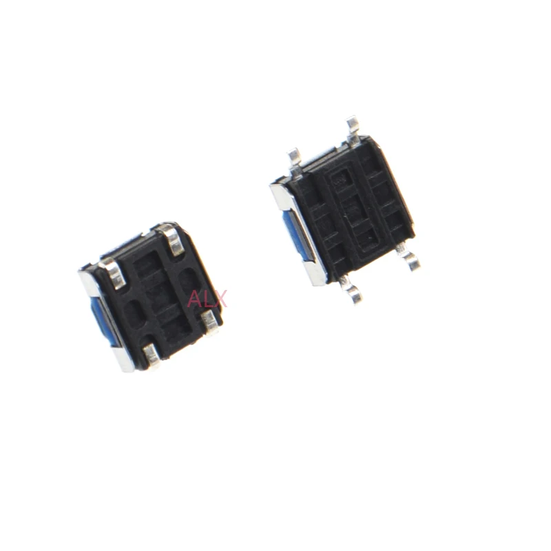 20pcs 6*6*5mm 4Pin SMD Waterproof Silicone Tact Switch 6x6x5mm 4P Micro Push Button Tactile Switchs Transparent Blue