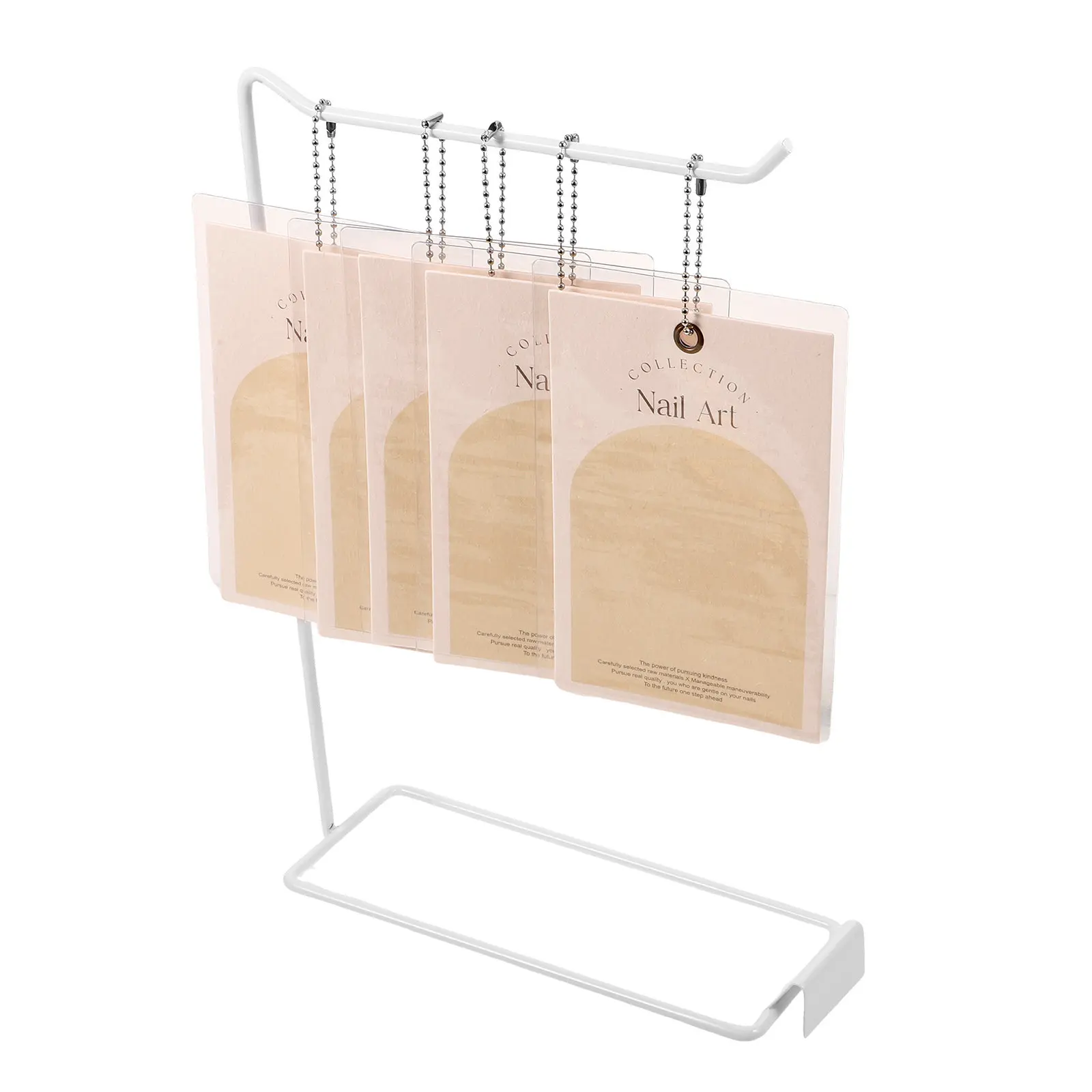 

1Set Nail Art Display Holder for Press on Nails Stylish Multi-Functional Card Stand Organizes Fake Nail Collection