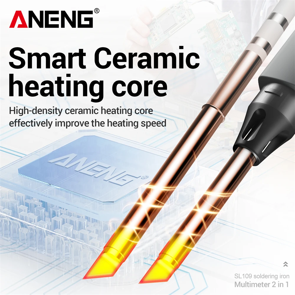Repair Tools ANENG SL109 75W Electric Soldering Irons Adjustable kit Temperature Welding Solder Rework Station Heat Pencil Tip