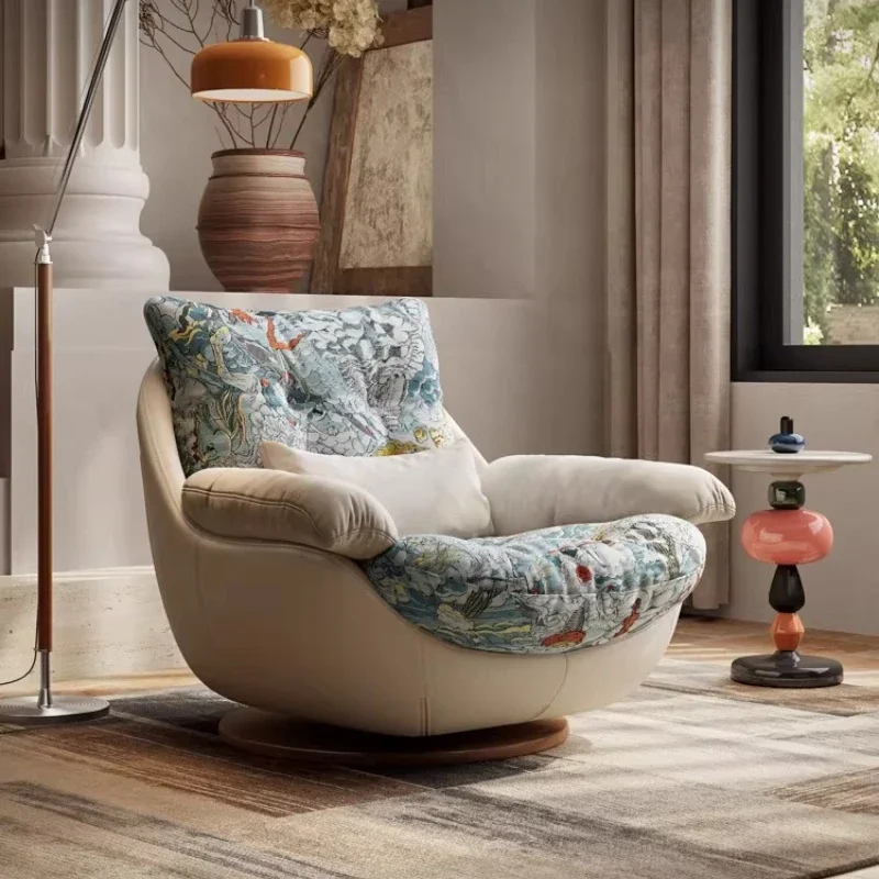 Sofa Chair Premium Lazy Rotatable Single Leisure Swivel Chair