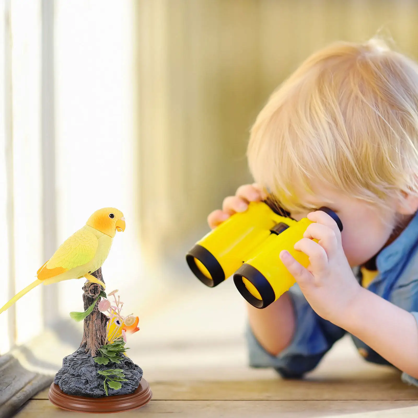

1Set Kids Talking Parrot Educational Recording Plaything Interactive Voice Repeat Simulation Electric Funny Simulation Parrot