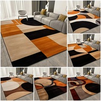 Luxury Geometric Carpets Living Room Decor Sofa Area Home Rugs Bedroom Soft Non-Slip Mat Kitchen Doormat