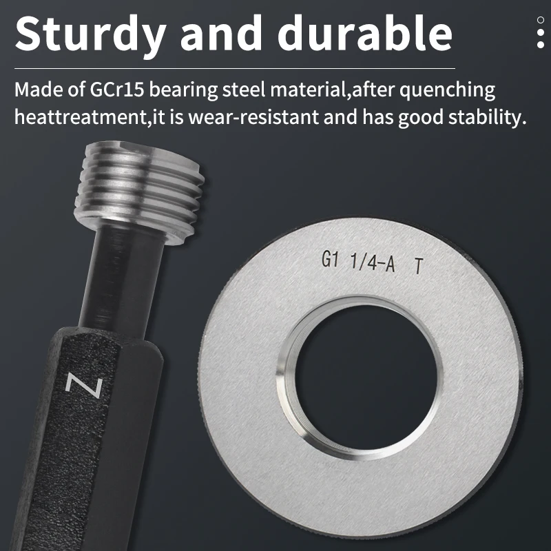 UFS TAP 1PCS/SET BSPP Taper Pipe Thread Plug/Ring Gauge Measure Tool BSPP 1/16~3/4 1''-- 1''1/4 1''1/2 BSPP 2''-- 2''1/2 3''--