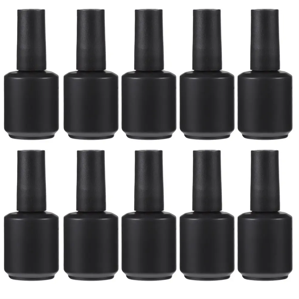 

12 шт. по 15 мл, пустые флаконы для лака для ногтей, премиум-стекло, герметичные, легко открываются, компактный дизайн, многоразовые, для хранения лака для ногтей