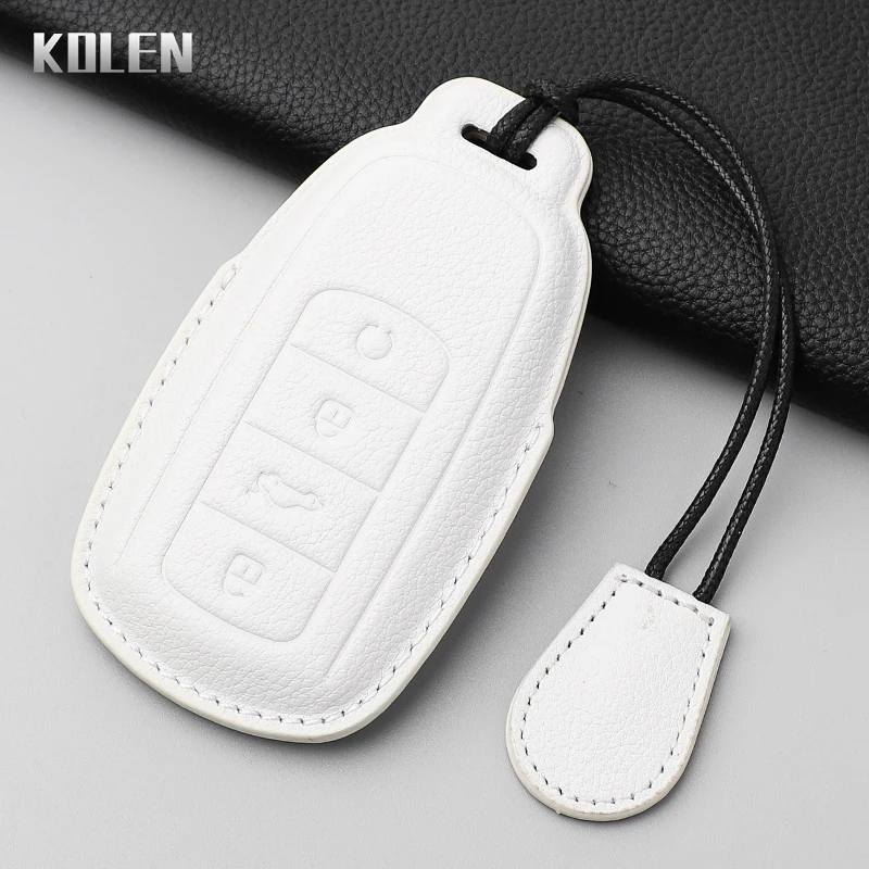 Leather Car Key Case Cover Shell Fob For Chery Tiggo 8 Pro Tiggo 8plus New 5 plus 7pro Chery Tiggo 7 Pro Max Omoda 5 C5 Modod