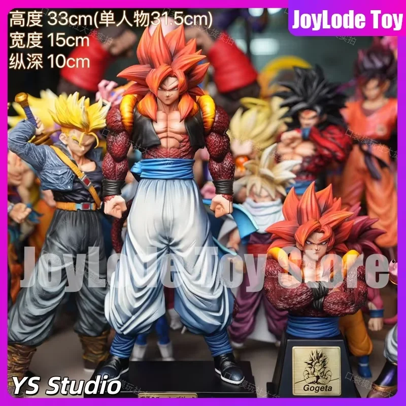 Auf Lager 33cm YS Studio Dragon Ball Gogeta Anime-Figuren SSJ4 Gogeta 2.0 Figuren 3 Arme PVC-Statue Sammlermodell Spielzeug Geschenke