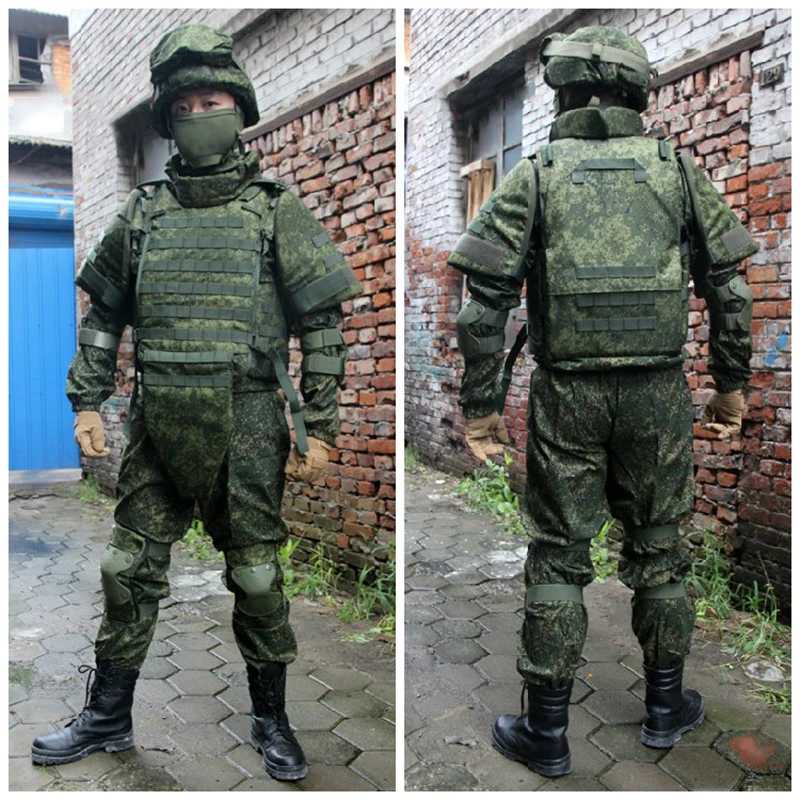 Chaleco táctico 6B45 camuflaje Little Green Man protección hombros