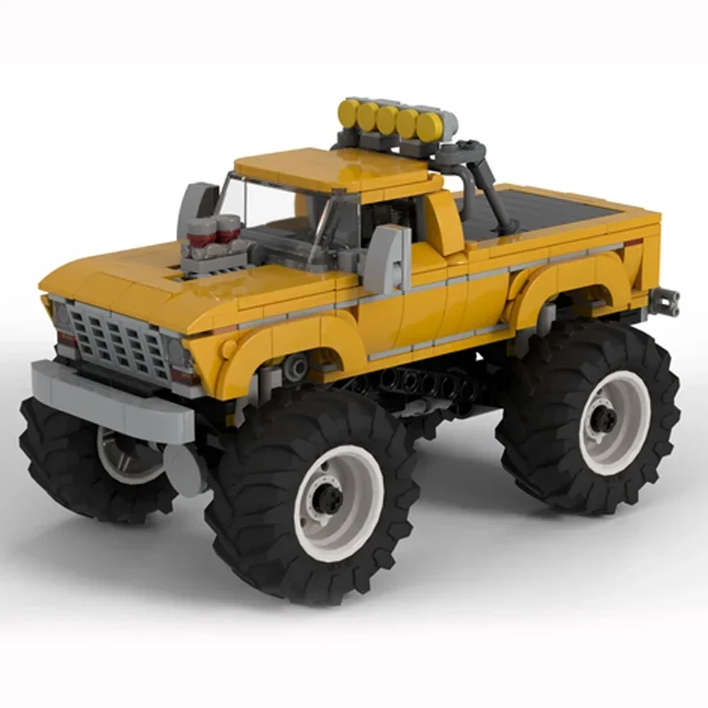 Moc tijolos de construção cidade carro modelo monster truck F-250 tecnologia blocos modulares presentes brinquedos para crianças conjuntos diy montagem