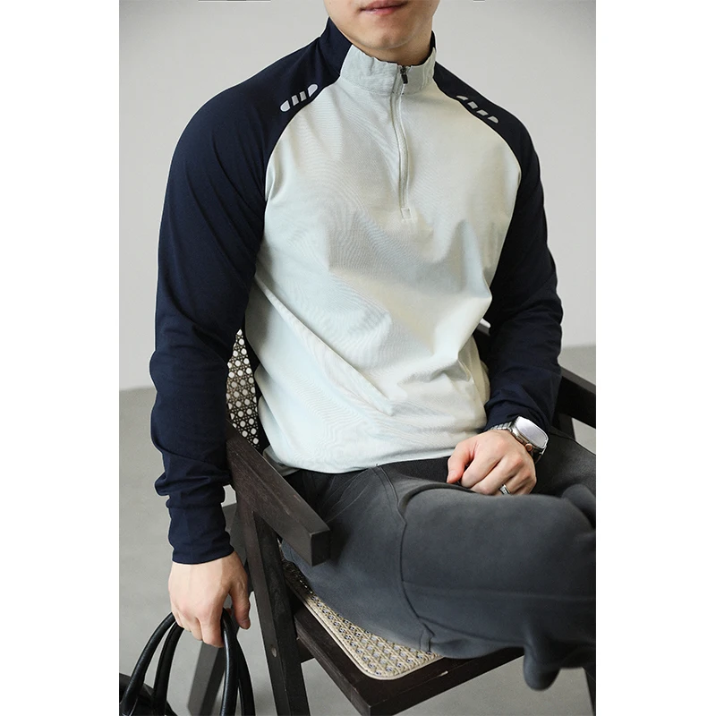 ملابس رياضية للياقة البدنية سريعة الجفاف للرجال - تي شيرت سريع الجفاف لركوب الدراجات في الهواء الطلق واللياقة البدنية بأكمام طويلة #6