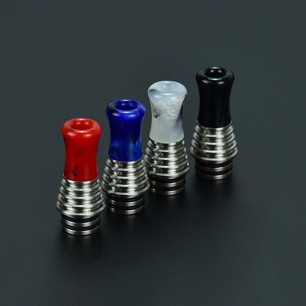 wolfcoolvape Designs 510 mtl drip tip Resin MTL drip tip vape rda rta for SXK dvarw mtl fl rta taifun gtr rta Billet / BB Mod Ki