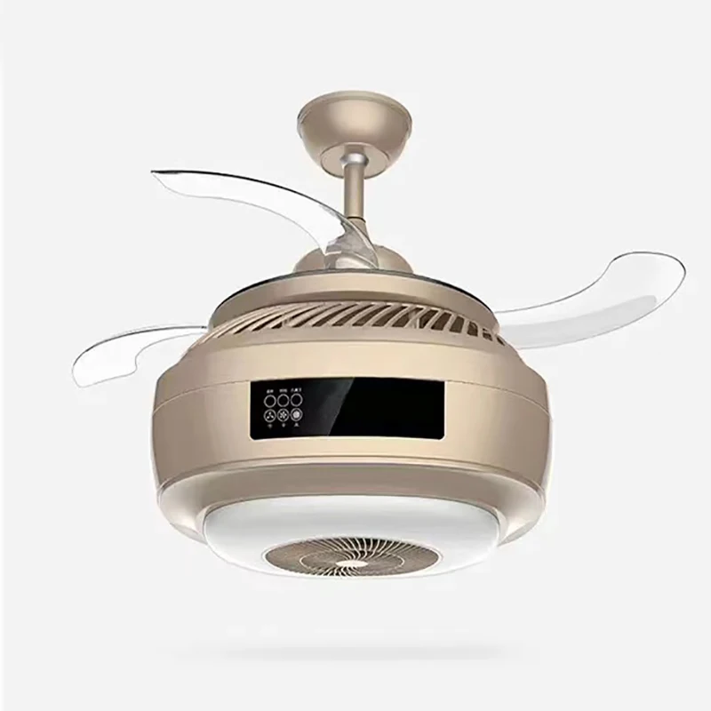 Modern Alloy Acrylic ABS Gold Silver Air Purifier Ceiling Fan LED Light Ceiling Lights LED for Foyer Bedroom