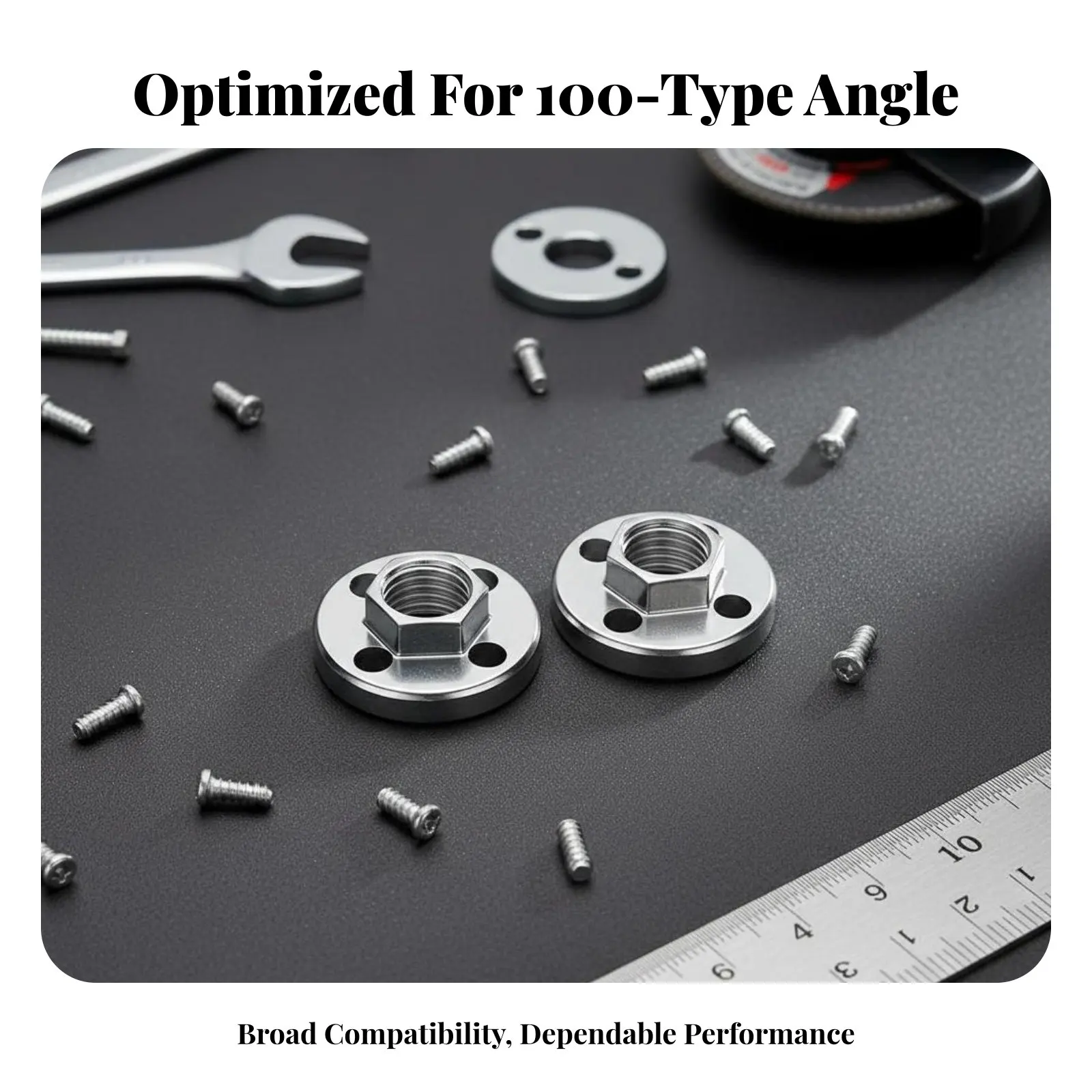 

Grinder Flange Nut Set Universal Adapter Hardware Accessory High-Speed Rated sturdy Duty for Metalworkers, Professionals, Garage