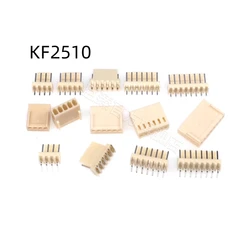 50Pcs KF2510 Connector 2.54mm Pitch 2P-40Pin Straight/Curved Male Female Socket Housing Plug Pin Header Crimp Terminals KF-2510