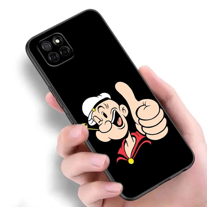 Disney Popeye The Sailor Phone Case For Samsung A13 A15 A22 A24 A32 4G A33 A34 A35 A52S A53 A54 A55 A73 5G A12 A14 A23 A51 A72