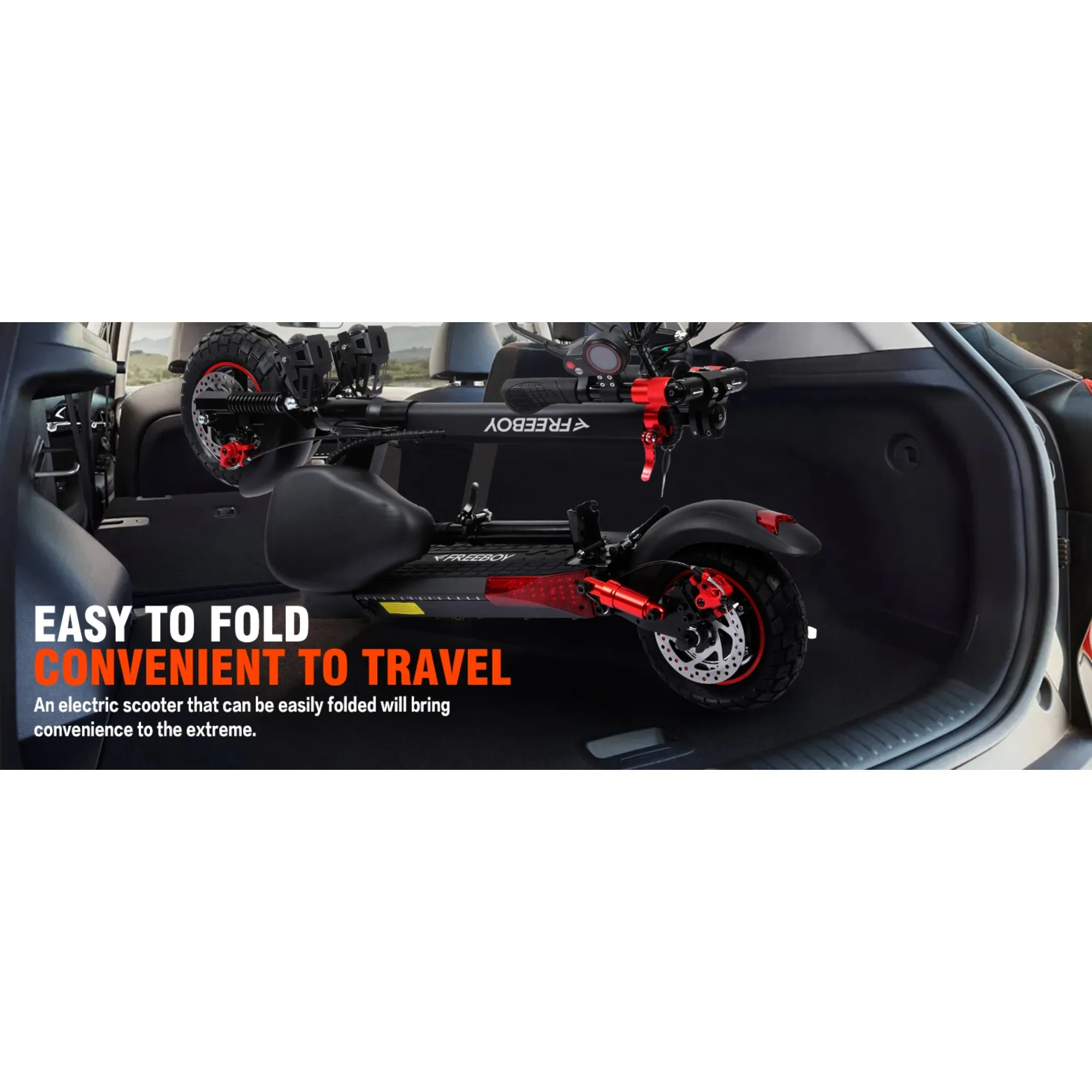 FREEBOY J01 Electric Scooter for Adults 48V15Ah Battery Dual