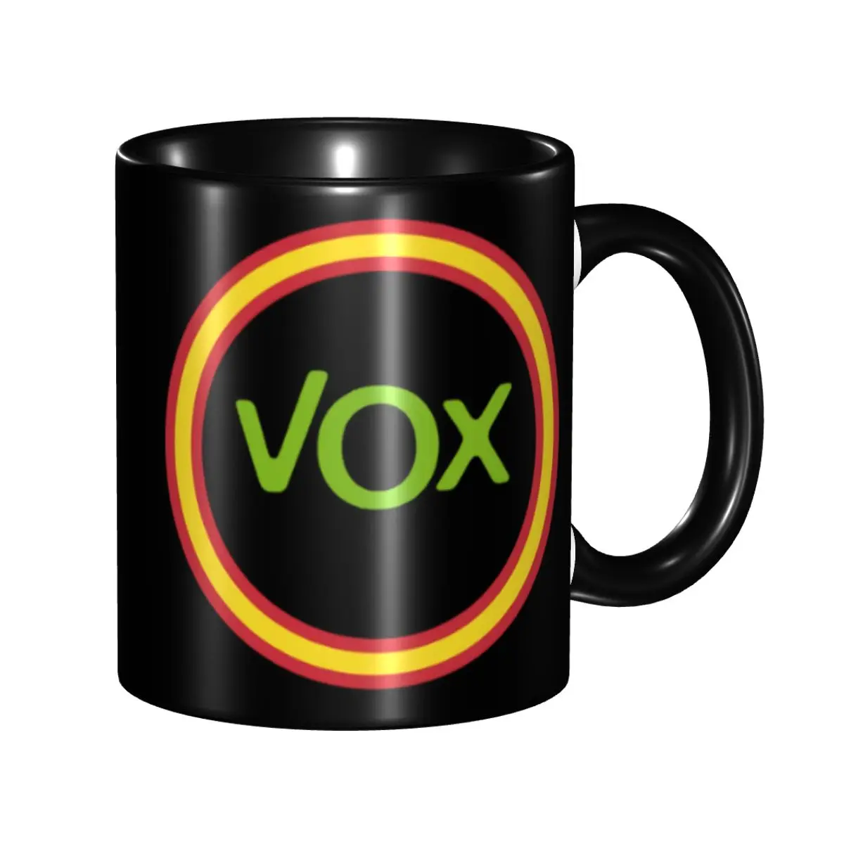 Customized Spain Vox Logo Spanish Political Party Coffee Mug DIY Ceramic Tea Milk Cups