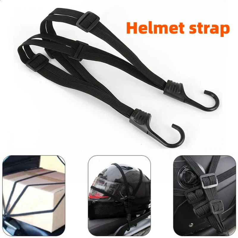 

Универсальный мотоциклетный ремень для багажа с предохранительным крючком, эластичный шлем для переноски, прочная сетчатая экипировка для повседневных поездок, цельный предмет