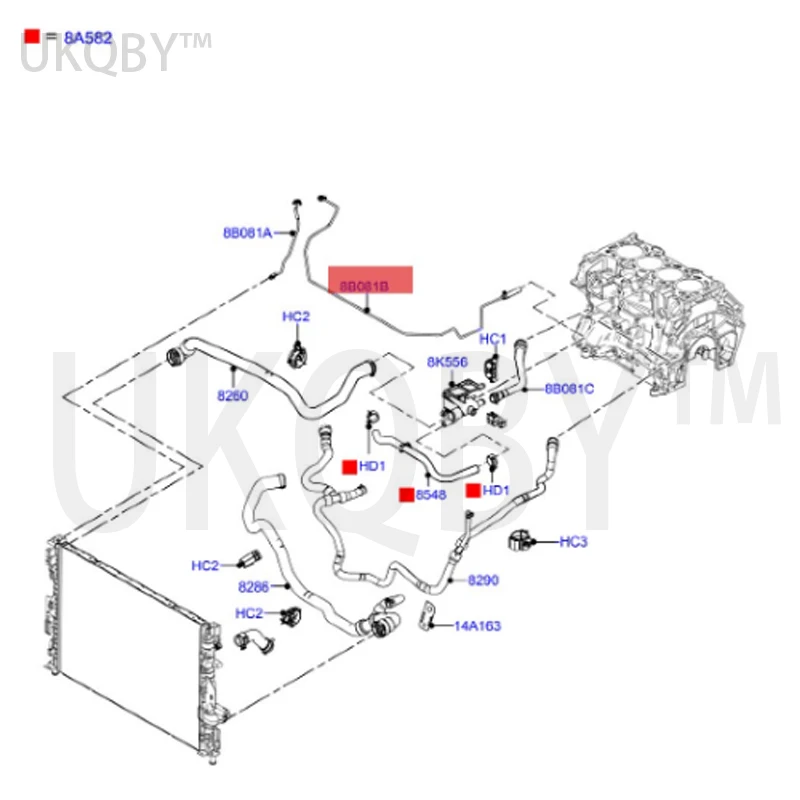 apply Wi nn in g Ma x Water tank return pipe length 6G918K012UC