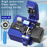 COMPTYCO High Precision AUA-X5 Fiber Cleaver FTTH Cold Hot Melt Connection Optical Fiber Cable Cutting Knife 16 Face Blade