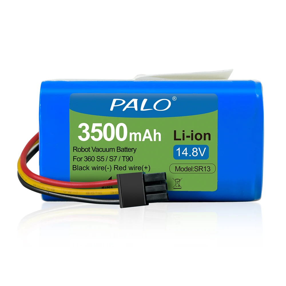 PALO 14.8V Robot Vacuum Cleaner Battery Pack for Qihoo 360 S5 S7 S7Pro T90 X9 Robotic Vacuum Cleaner Replacement Batteries